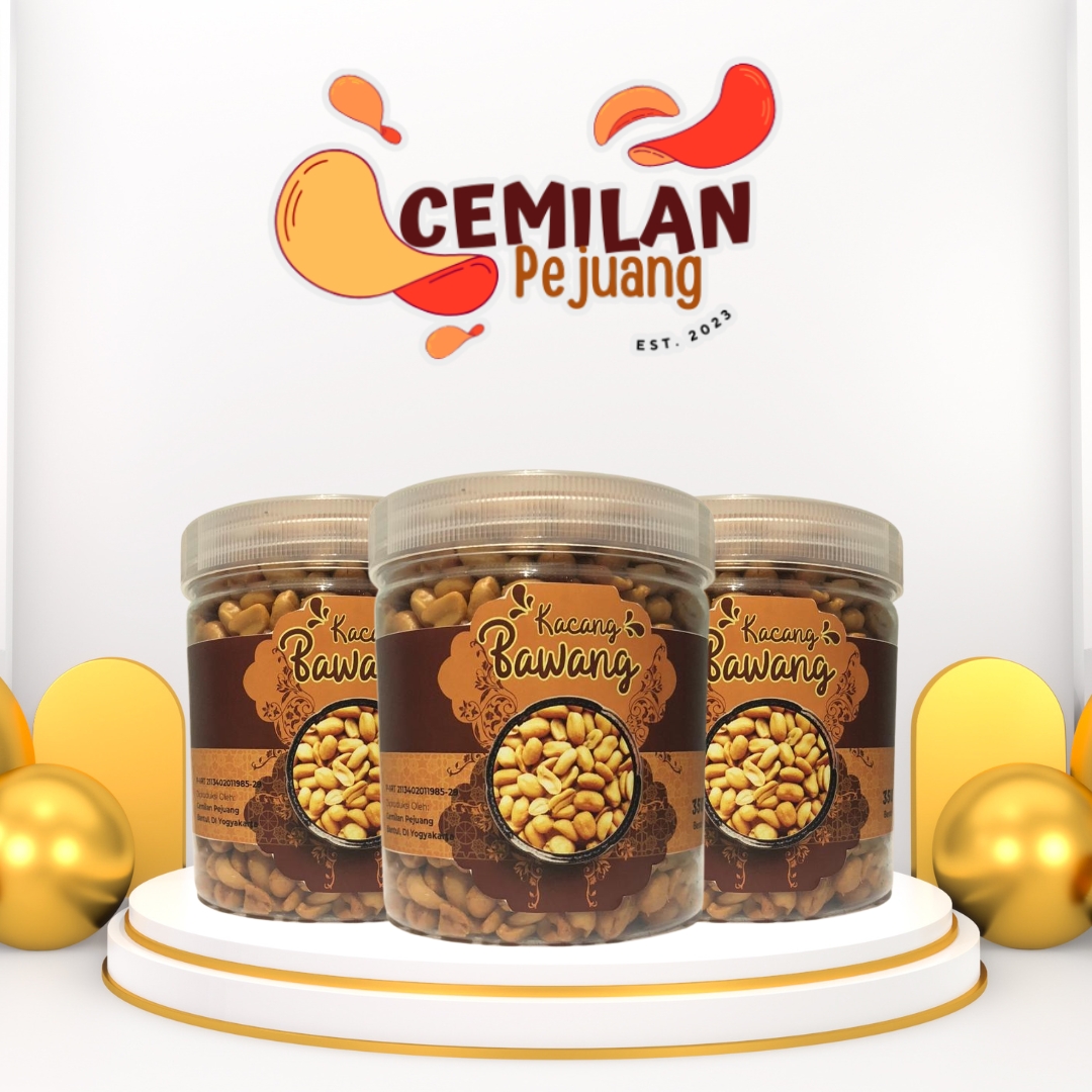 Kacang Bawang 350gr|cemilan pejuang